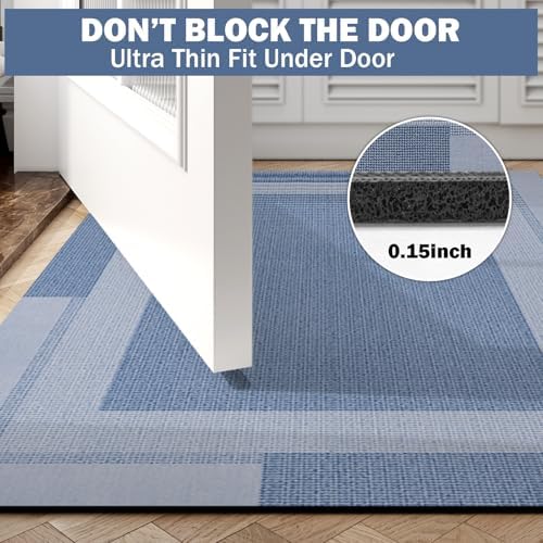 YDKGL Non Slip Bath Mat Long Ultra Thin Bathroom Rugs Runner Fit Under Door