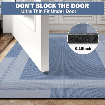 YDKGL Non Slip Bath Mat Long Ultra Thin Bathroom Rugs Runner Fit Under Door