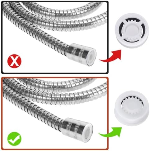 8Pcs Shower Flow Restrictor, White Water Flow Reducer Control Value