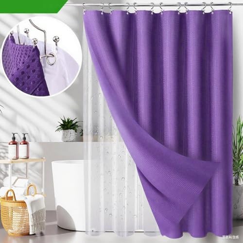 23 PCS Purple Bathroom Accessories Set丨Shower Curtain Bathroom Accessory