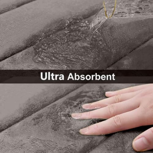 Buganda Memory Foam Bath Mat 34 x 20, Ultra Soft Absorbent Bathroom Rugs