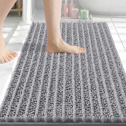 Arotive Bathroom Rugs Mat 30x20, Soft Absorbent Chenille Shaggy Bath Mat