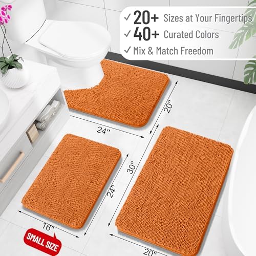 OLANLY Bathroom Runner Rugs 59x24, Extra Soft Absorbent Chenille Bath Rugs