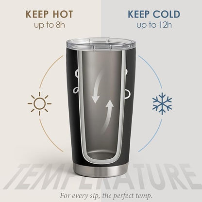 SANDJEST Dad Tumbler - 20oz Stainless Steel Insulated Coffee Travel Mug for Dad from Daughters or Sons - Ideal for Father's Day, Birthday, or Christmas