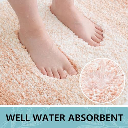 Arotive Microfiber Bathroom Rugs, Shaggy Soft Absorbent Bath Rug, 30x20