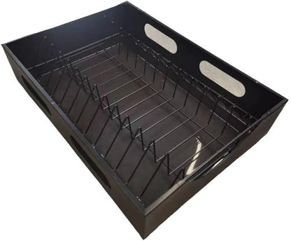 Pull Out Cabinet Organizer - Smoothly Sliding Drawers for Cabinet Carbon Steel Sturdy Slide Out Drawers for Kitchen Cabinet, Pantry, Bathroom (Black)