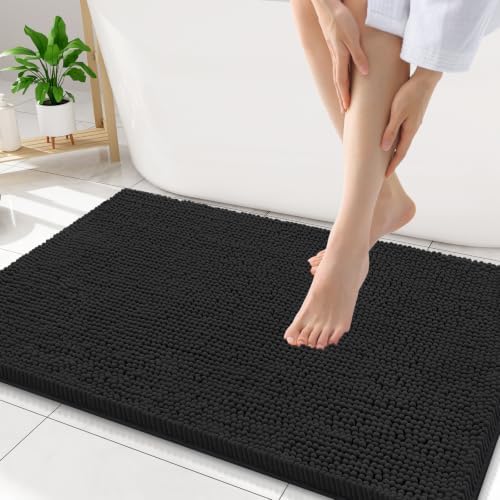 Smiry Bathroom Rugs 32X20, Luxury Chenille Extra Soft Absorbent Bath Mat