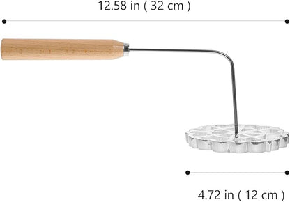 Lurrose Funnel Cake Maker: Rosette Iron - Pizzelle Iron Star Waffle Moulds