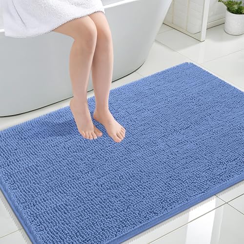 OLANLY Large Bathroom Rugs 44x32, Extra Soft Absorbent Chenille Bath Rugs