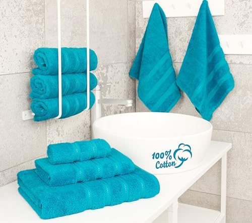 American Soft Linen 100% Cotton Luxury Turkish Towels, 6 Piece Towel Set