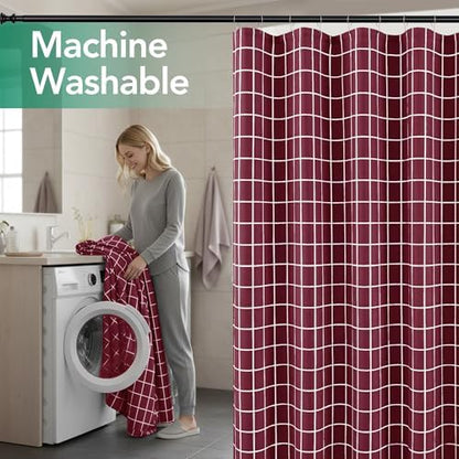 Fabric Shower Curtains for Bathroom-Cloth Modern Farmhouse Shower Curtain