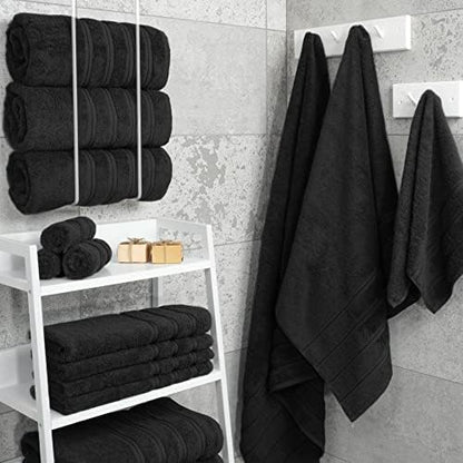 American Soft Linen 100% Cotton Luxury Turkish Towels, 4 PC Bath Towel Set