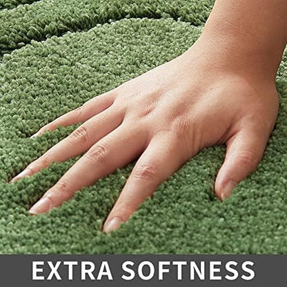 COSY HOMEER Non-Slip Bath Mats Extra Thick Absorbent Plush Washable