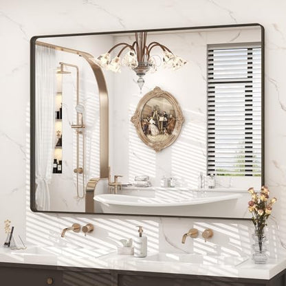 48x36 Bronze Framed Bathroom Mirror