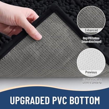 Arotive Toilet Rugs U-Shaped 20x20, Soft Absorbent Chenille Shaggy Bath Mat