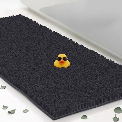 Runner Chenille Bath Mats 71"x21", Plush Absorbent Quick Dry, Soft & Machine Washable, Non Slip Carpet for Bathroom, Thick Bathroom Rugs, Shower Restroom Rug Mat, Alfombras De Bano, Bathrugs