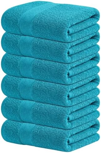 Infinitee Xclusives 100% Cotton Hand Towels for Bathroom - Set of 6