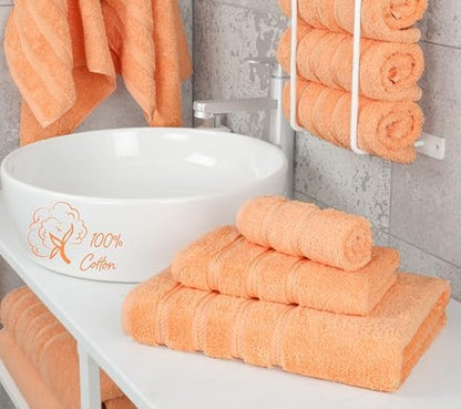 American Soft Linen 100% Cotton Luxury Turkish Towels, 3 Piece Towel Set
