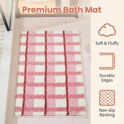 GIB Bathroom Runner Rug 63"x20", Soft Absorbent Long Bath Mat for Bathroom
