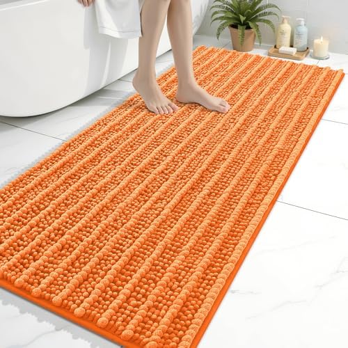 Arotive Bathroom Rugs Mat 60x24, Soft Absorbent Chenille Shaggy Bath Mat