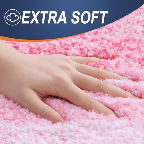 OLANLY Micorfiber Bathroom Rug Set 2 Piece, 47"x20"+24"x16"