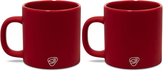 Silipint 16oz Silicone Coffee Mug – Unbreakable Dishwasher Safe Microwave Oven & Freezer Compatible Travel Mug – Non-Toxic Reusable Cup for Hot Coffee Tea or Cold Drinks, Classic Red - Pack of 2