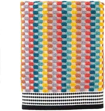 SKL Home Mid-Century Bath Towel, Premium 100% Cotton, Multi