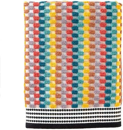 SKL Home Mid-Century Bath Towel, Premium 100% Cotton, Multi