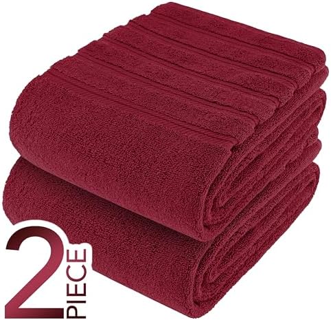 American Soft Linen 100% Cotton Luxury Turkish Towels, 2PC 35x70 Bath Sheet