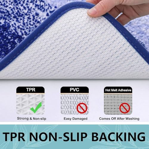 Arotive Microfiber Bathroom Rugs, Shaggy Soft Absorbent Bath Rug, 30x20