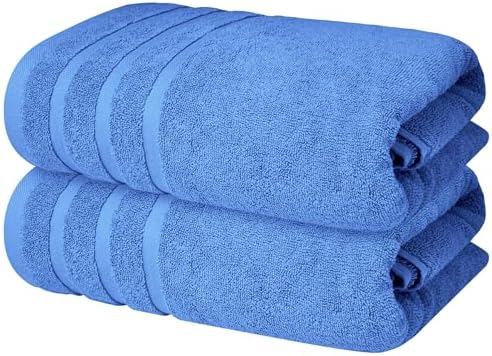 Infinitee Xclusives 100% Ring-Spun Cotton Bath Towels for Bathroom - Pack 2