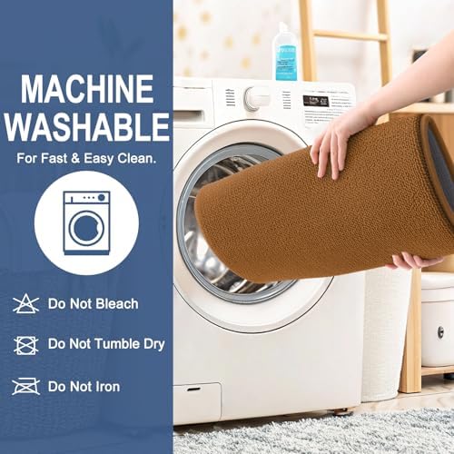 OLANLY Memory Foam Bathroom Runner Rugs 59x20, Absorbent Long Mat, Ochre