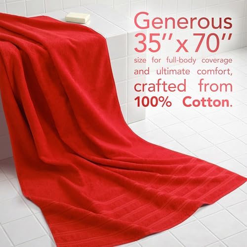 American Soft Linen 100% Cotton Luxury Turkish Towels, 35x70 XL Bath Sheet