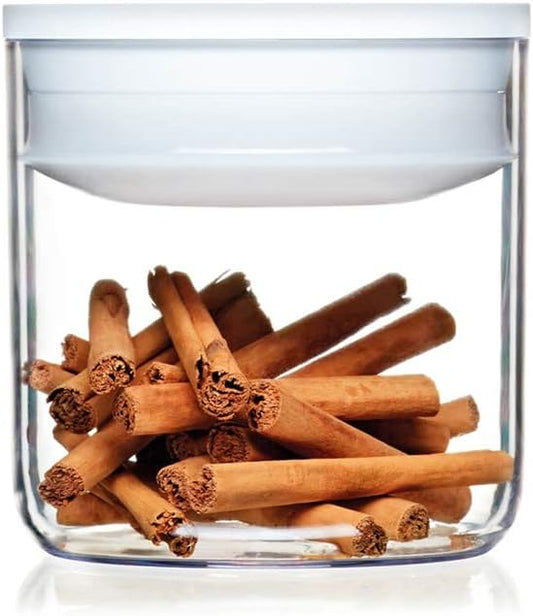 Click Clack Pantry Canister, 0.6-Quart, White Lid