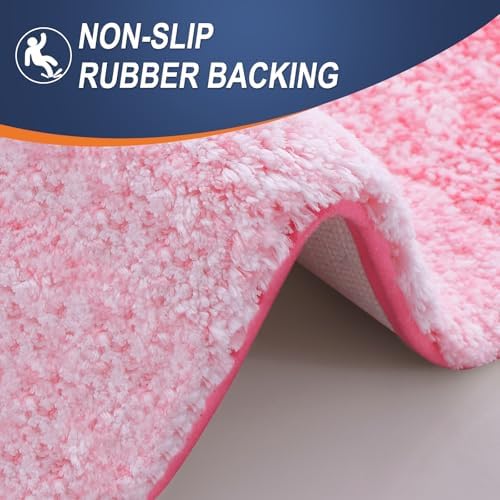 OLANLY Large Bathroom Rugs 44x32, Extra Soft Absorbent Microfiber Bath Rugs