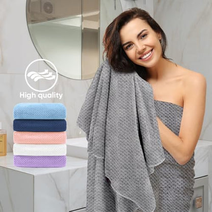 HOMEXCEL 6PK Bath Towel Set, 24x48 in, Absorbent&Quick Dry Towels for Hotel