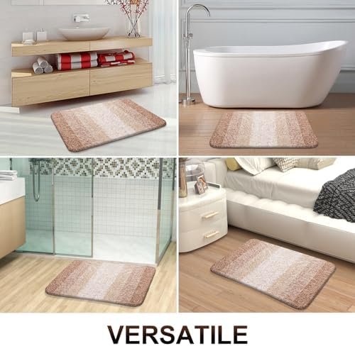 OLANLY Bathroom Runner Rug 44x24, Extra Soft Absorbent Microfiber Bath Rugs