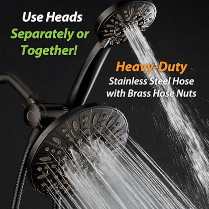 AquaDance 7" Premium High Pressure 3-way Rain & Handheld Shower Head Combo