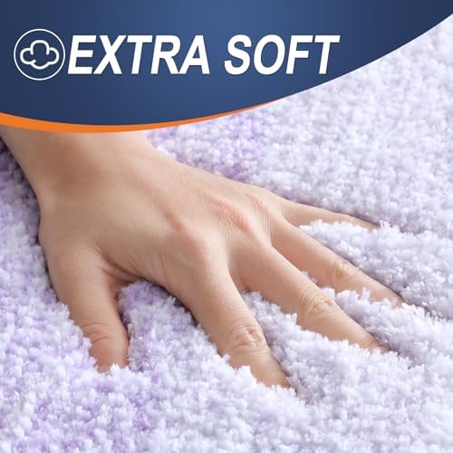 OLANLY Large Bathroom Rugs 60x40, Extra Soft Absorbent Microfiber Bath Rugs