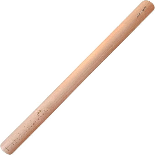 Extra Long Pasta Rolling Pin,Professional Rolling Pins,For Rolling Out Dough For Bread, Baking,Pizza,Noodles(39.37×1.38inch/100×3.5cm)
