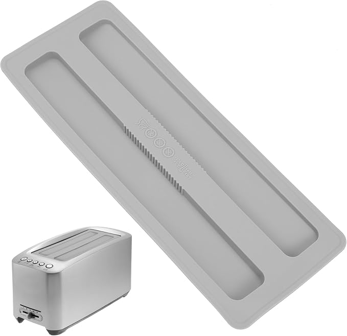 Kichvoe Toaster Cover: Silicone Toaster Lid 10.7 * 4inch 2 Slice Bread Machine Dust Cover for Kitchen