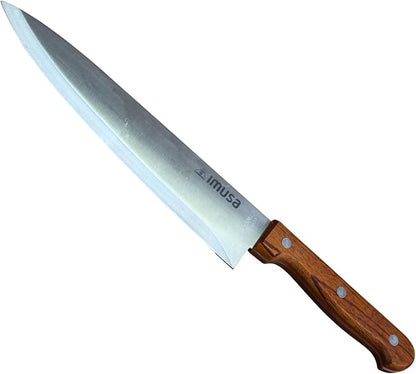 IMUSA 8in Stainless Steel Chef Knife with Wood Handle