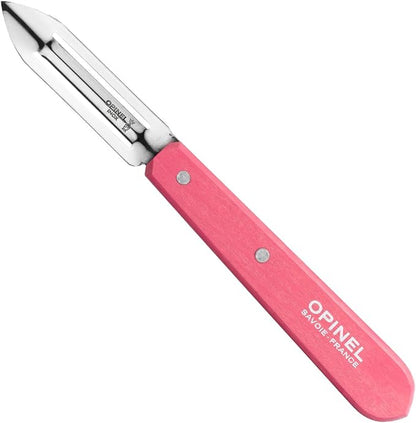 OPINEL Les Essentials - Small Kitchen 4 Piece Knife Set - Paring, Serrated, Peeler, Vegetable Knife, Corrosion Resistant High Carbon Steel, Made in France (50s)
