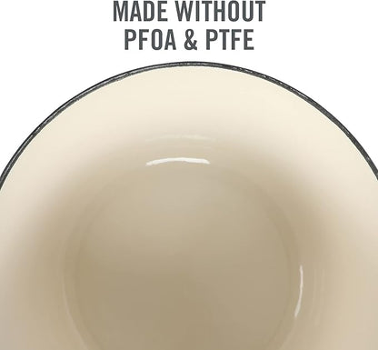 Martha Stewart Eastholm 3-Quart Enameled Cast Iron Dutch Oven - Grey