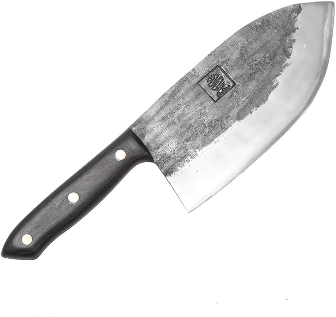 COOLINA Galba Butcher Knife, Full Tang Wide Blade, All-around Kitchen Knife for Meats and Bones