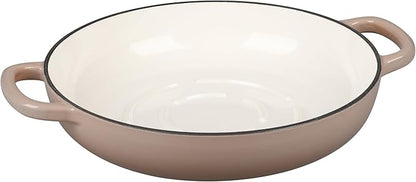 EDGING CASTING Enameled Cast Iron Dutch Oven Pot with Lid, Round Bread Oven for Homemade Sourdough Bread Baking, 6 Quart, Mocha