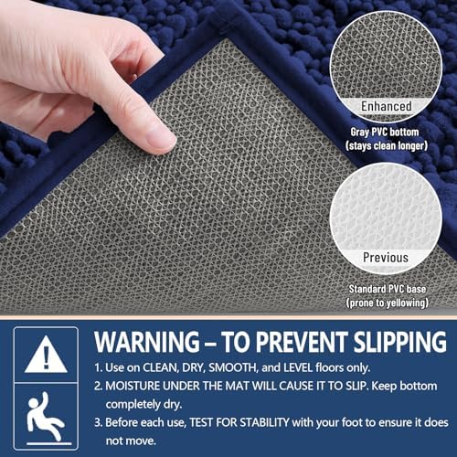 Arotive Bathroom Rugs Mat 40x32, Soft Absorbent Chenille Shaggy Bath Mat
