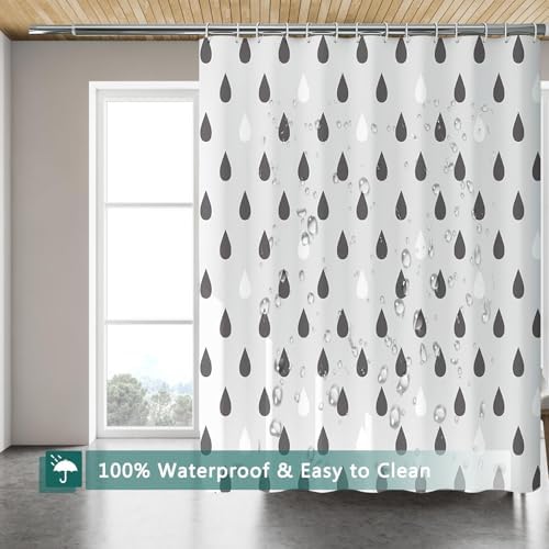 Shower Curtain Liner, 100% Waterproof Peva Shower Curtains with 3 Duty Heavy Bottom Magnets and 12 Rust Proof Grommets, 72x72 Weighted Shower Liner for Shower Stall, Bathtubs