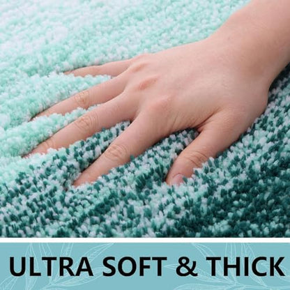 Arotive Microfiber Bathroom Rugs, Shaggy Soft Absorbent Bath Rug, 54x24
