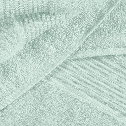 Belizzi Home Cotton 2 Pack Oversized Bath Sheet 35x70, Large Bath Sheet, Ultra Soft, Absorbent, Compact, Eco-Friendly, Recyclable, Quick Drying and Lightweight Towel - SEA Green